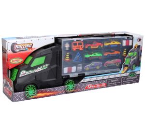 Auto kamión s kovovými auty 48 cm
