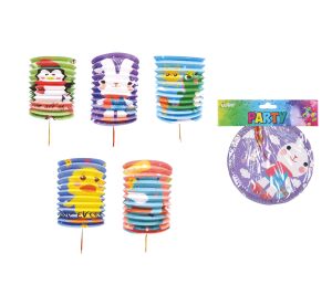 Lampion válec 16 cm Zvířátka