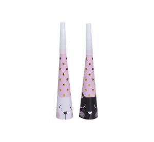 Párty trumpetky KOČKA 20 cm, 6 ks