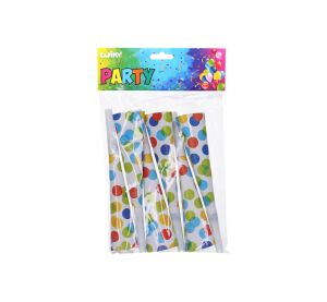 Párty trumpekty TEČKY 20 cm, 6 ks
