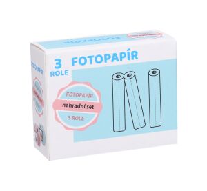 Náhradní fotopapír 3 role set pro W040036, W040037, W040078, W053025, W053026