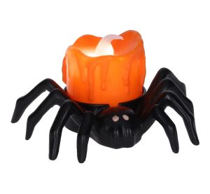 Dekorace Halloween pavouk 9x6x5,5 cm svítící