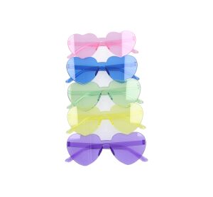 Set karneval - brýle plastové srdíčka