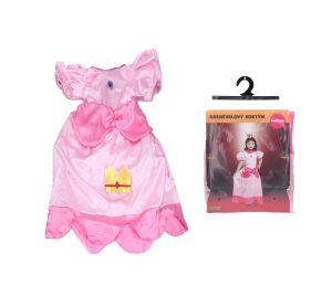 Set karneval - princezna růžová velikost M 110-120cm