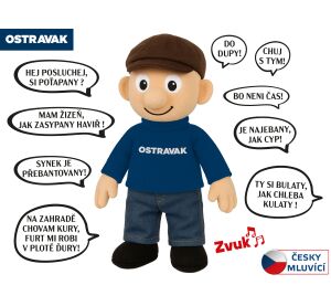 Panáček Ostravak mluvící 32cm