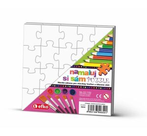 Namaluj si sám puzzle 2 čtverce