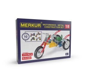 Merkur 018 Motocykly, 174 dílů, 10 modelů