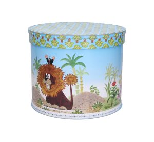 Krtek krabice kruhová Krtek a lev 25cm