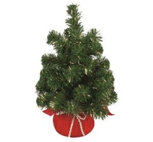 Umělý stromek se zlatým dekorem na postavení 40 cm