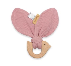 Kousátko s ptáčkem New Baby Bird pink
