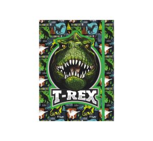 Box na sešity s gumou T-REX 3D A4 (315x240mm) 130gr/m2