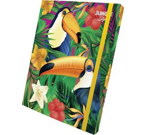 Box na sešity s gumou JUNGLE A4 (315x240mm) 130gr/m2