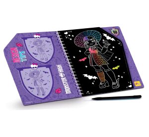 Monster High Vyškrabávací omalovánky objetí