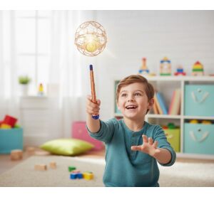 🌟 Létající koule s magickou hůlkou RC na dálkové ovládání 13 cm