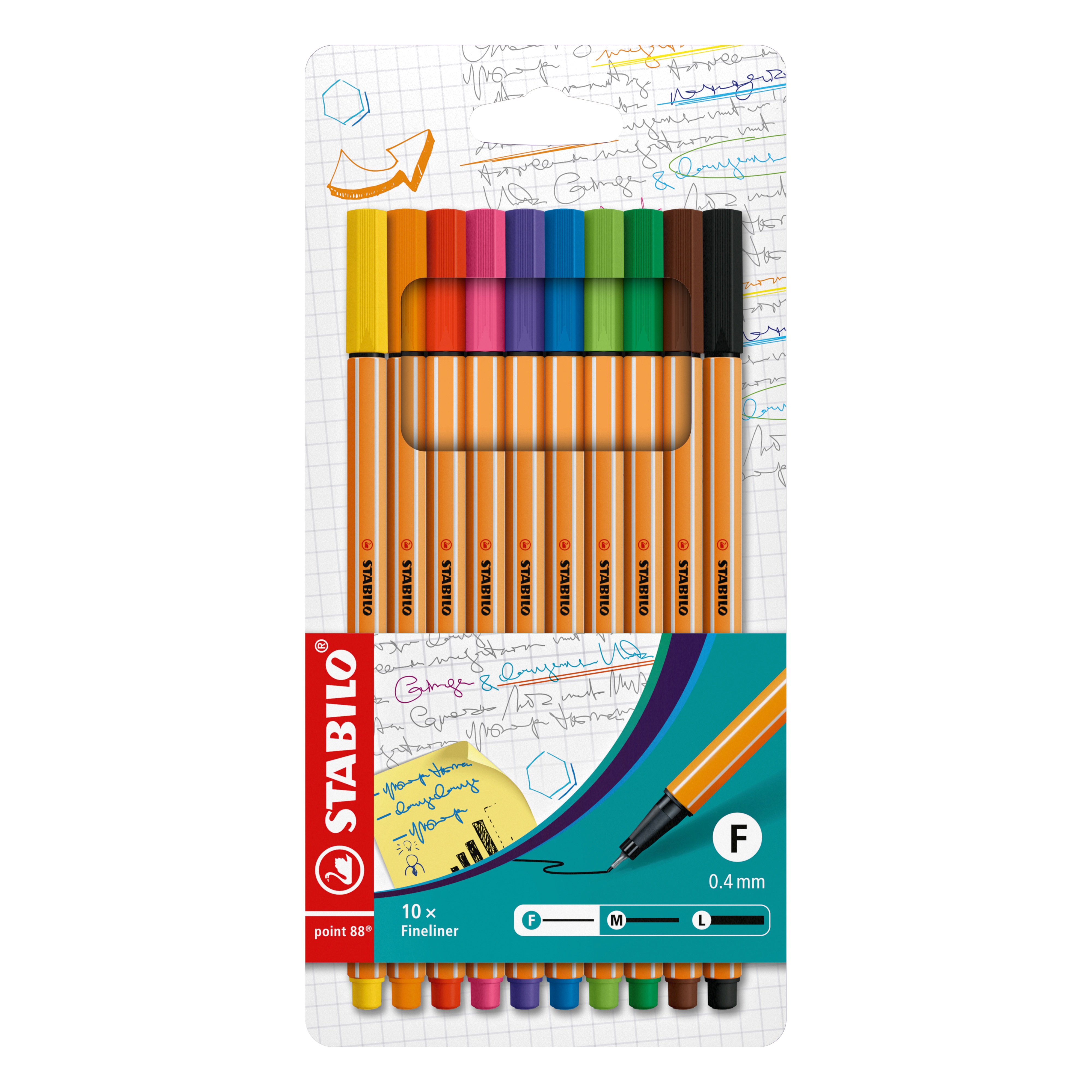 Levně Liner STABILO point 88 - sada 10 ks