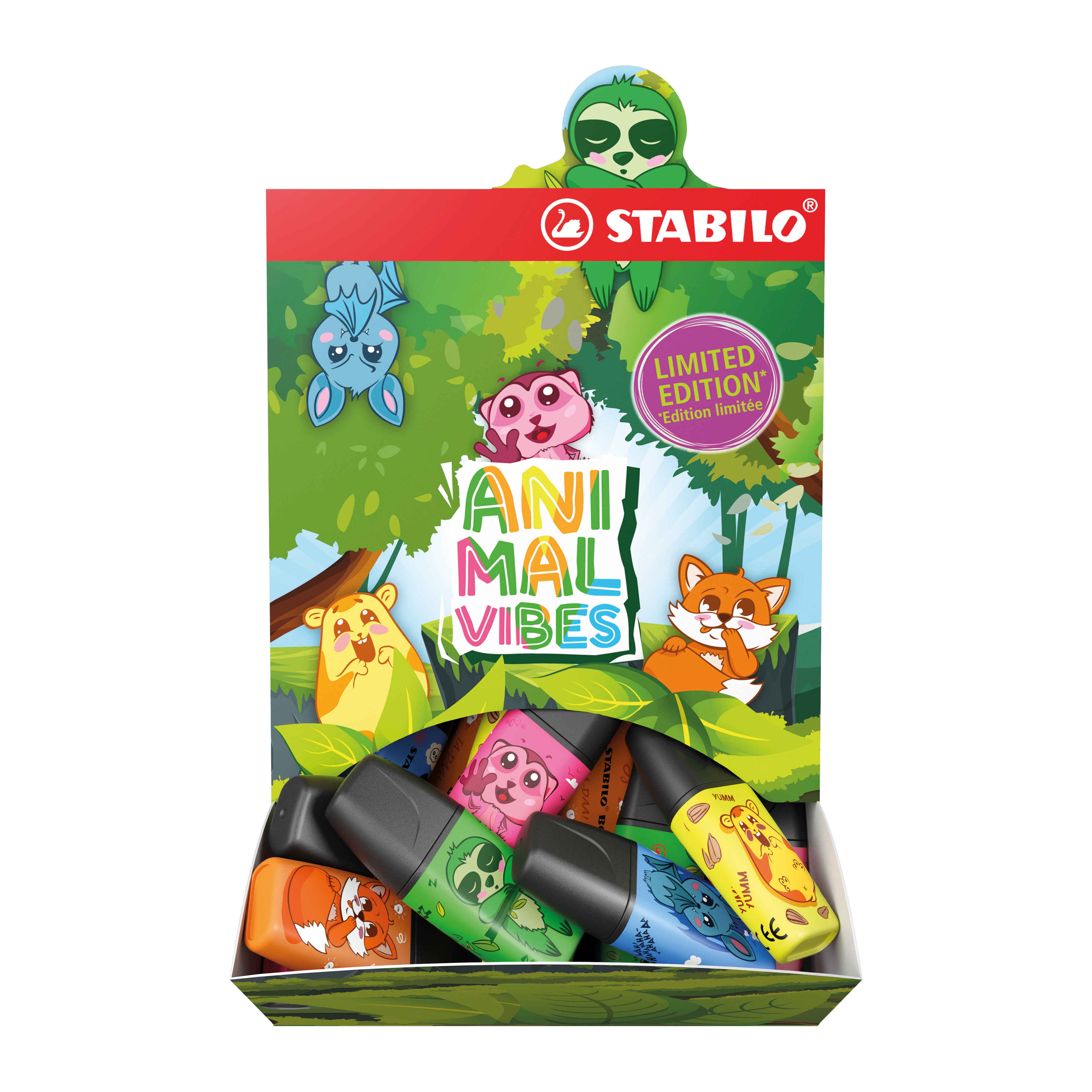 Zvýrazňovač - STABILO BOSS MINI Animal Vibes - neonové barvy
