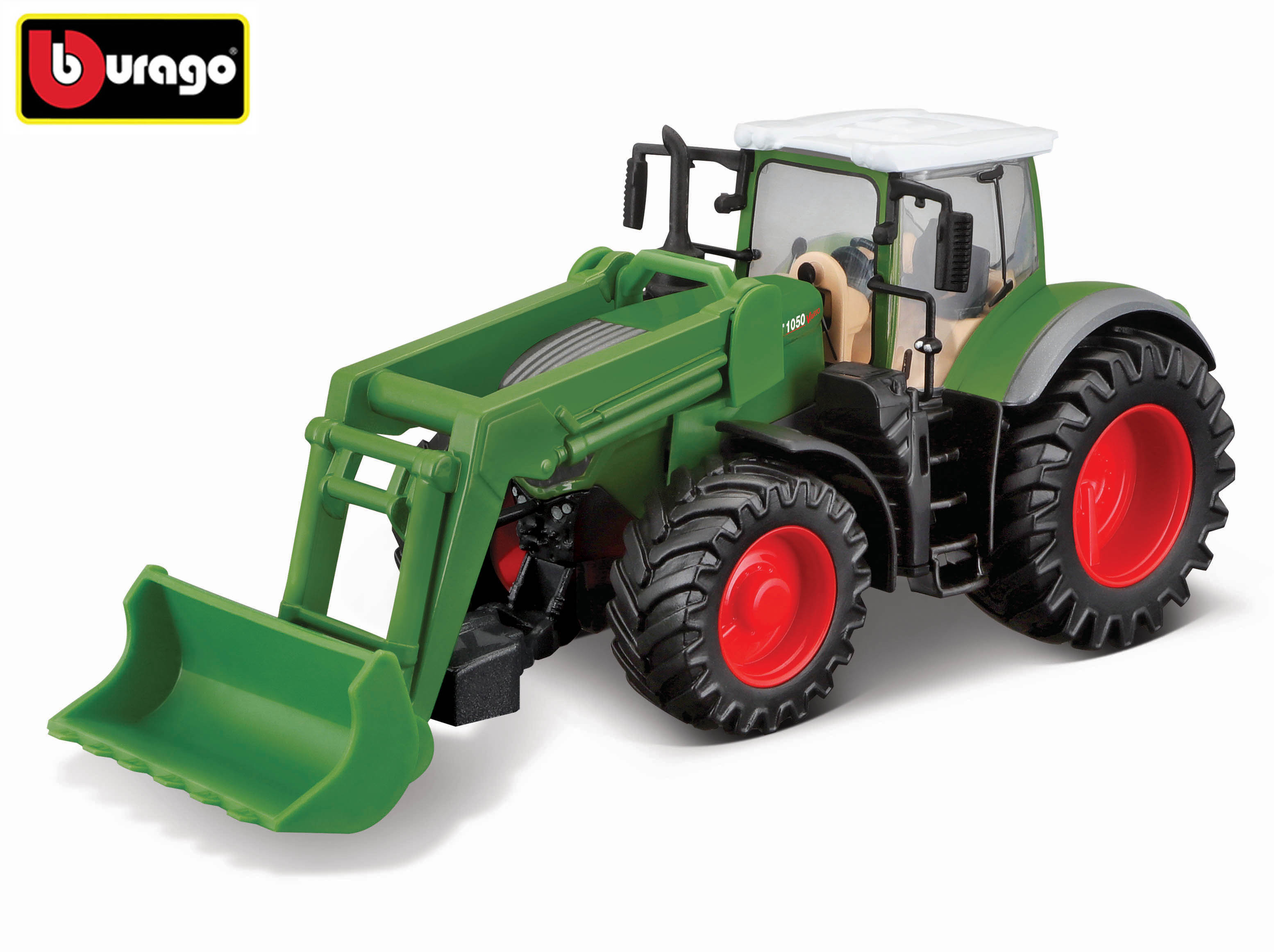 Levně Bburago Farm Traktor Fendt 1050 Vario s přední lžící 1:43