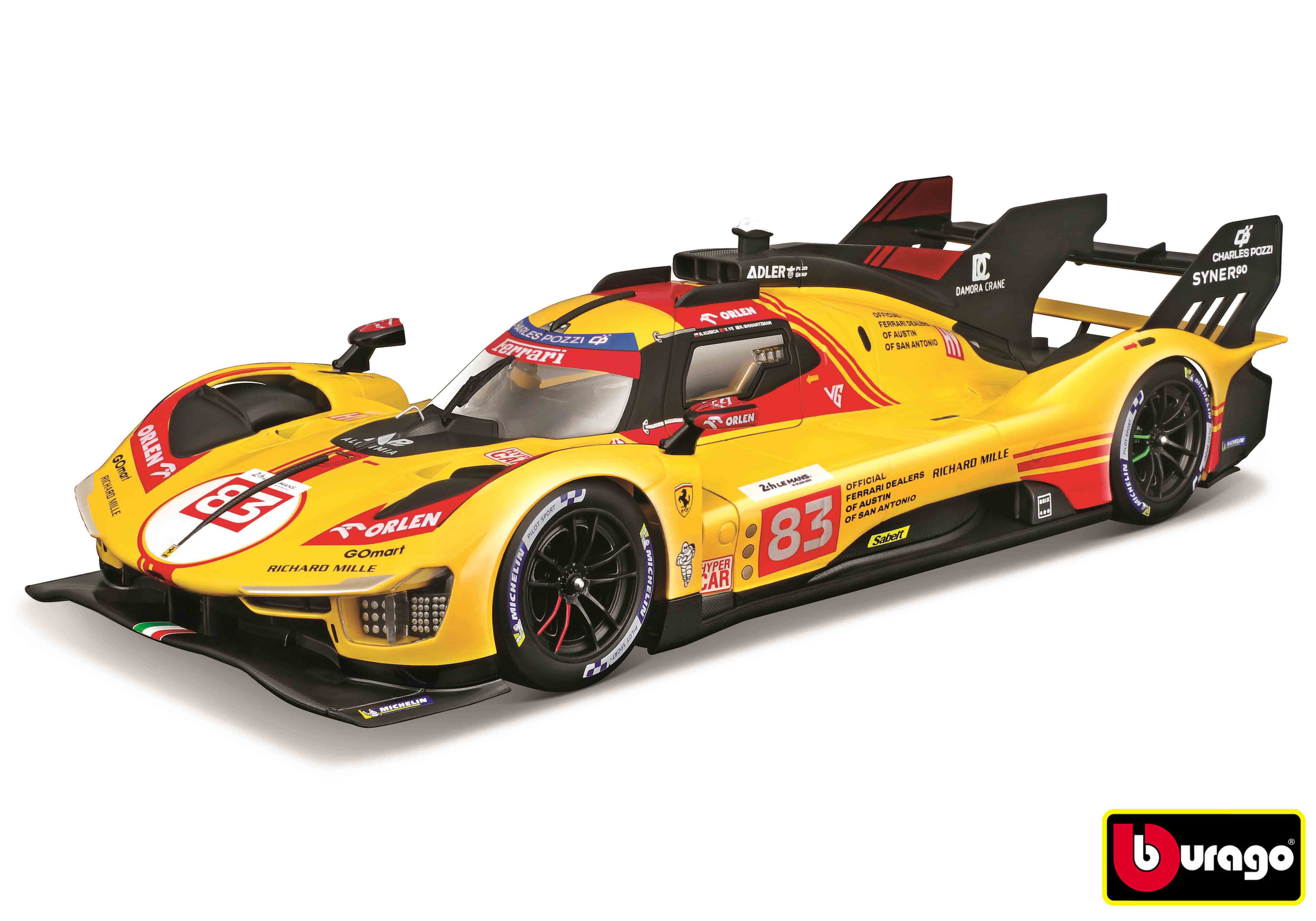 Levně Bburago 1:18 Ferrari Racing - 499P LMH nr.83 (24H Le Mans 2024) HARD CASE