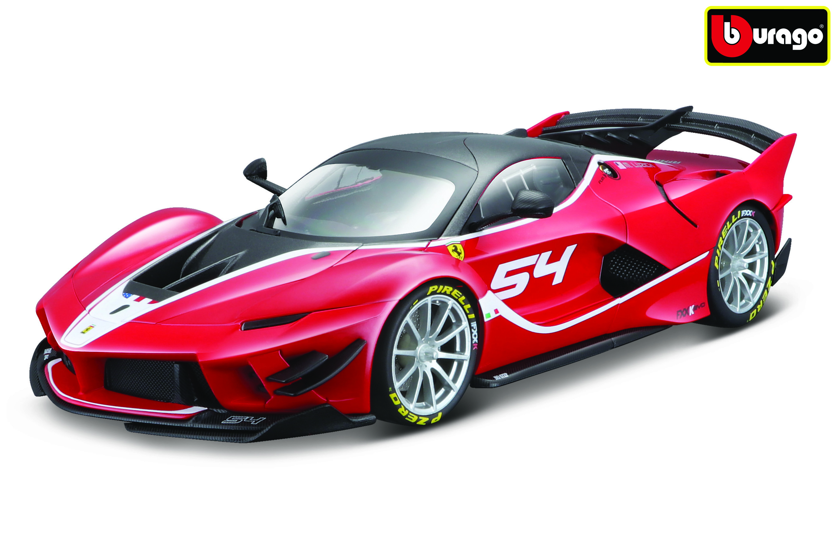 Levně Bburago 1:18 Ferrari Signature series FXX-K EVO No.54 (red)