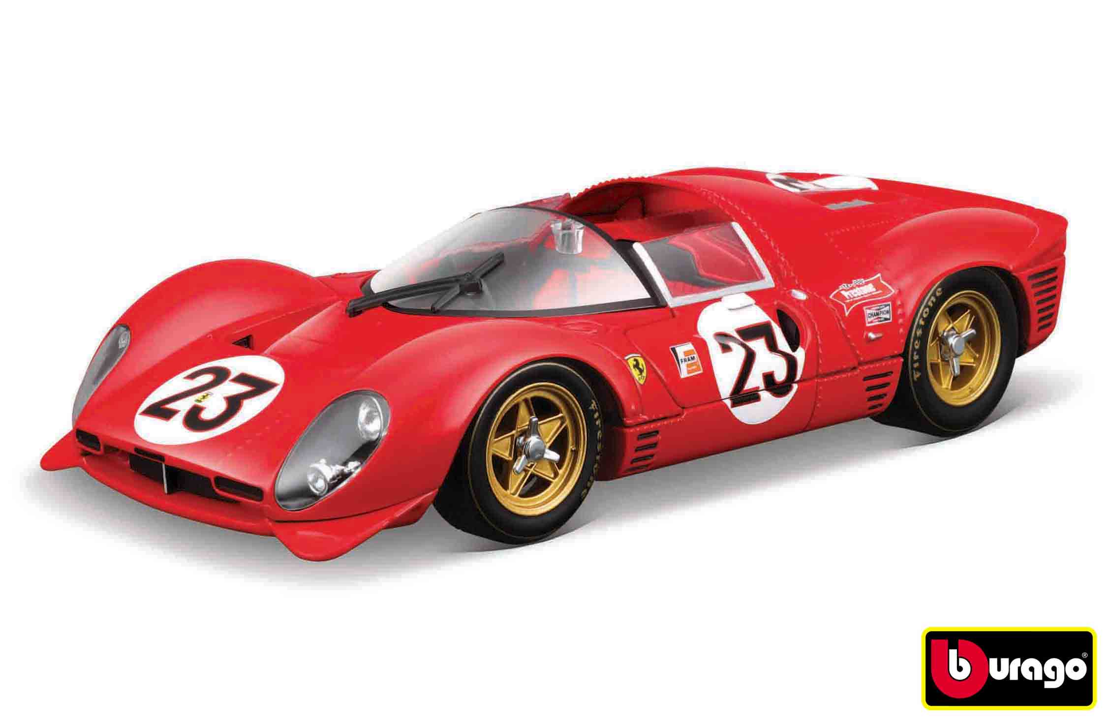 Levně Bburago 1:24 Ferrari Racing MODEL KIT - 330 P4 Daytona 1967 - nr.23