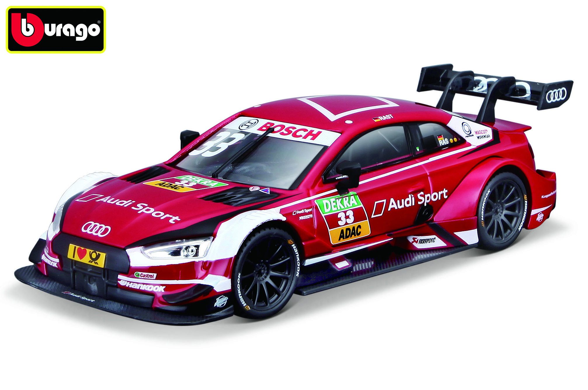 Levně Bburago 1:32 Race DTM Audi RS 5 2018