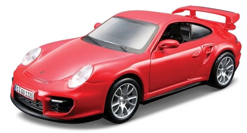 Bburago Porsche 911 GT2 červené 1:32