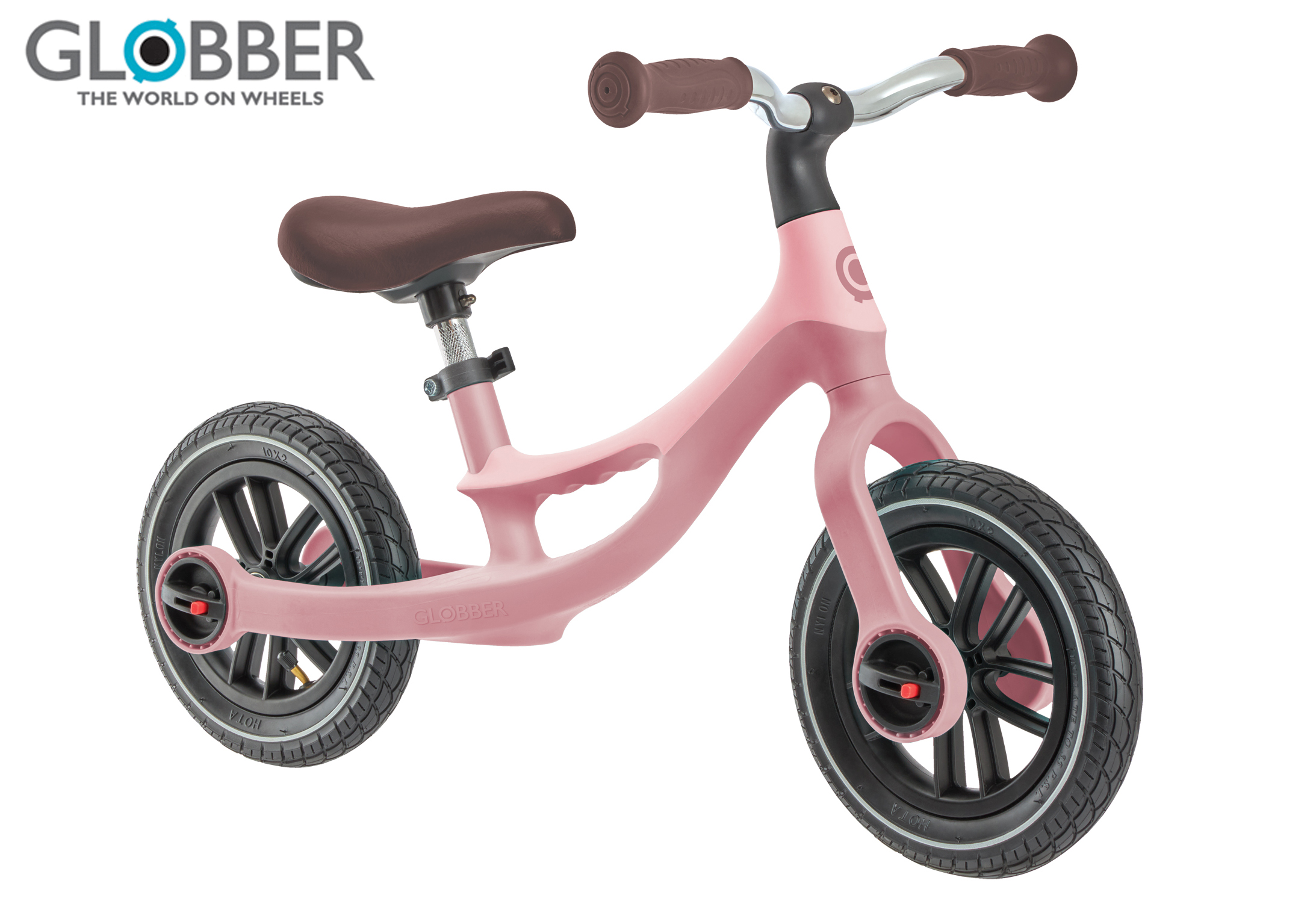 Levně Globber Odrážedlo dětské Go Bike Elite Air - Pastel Pink