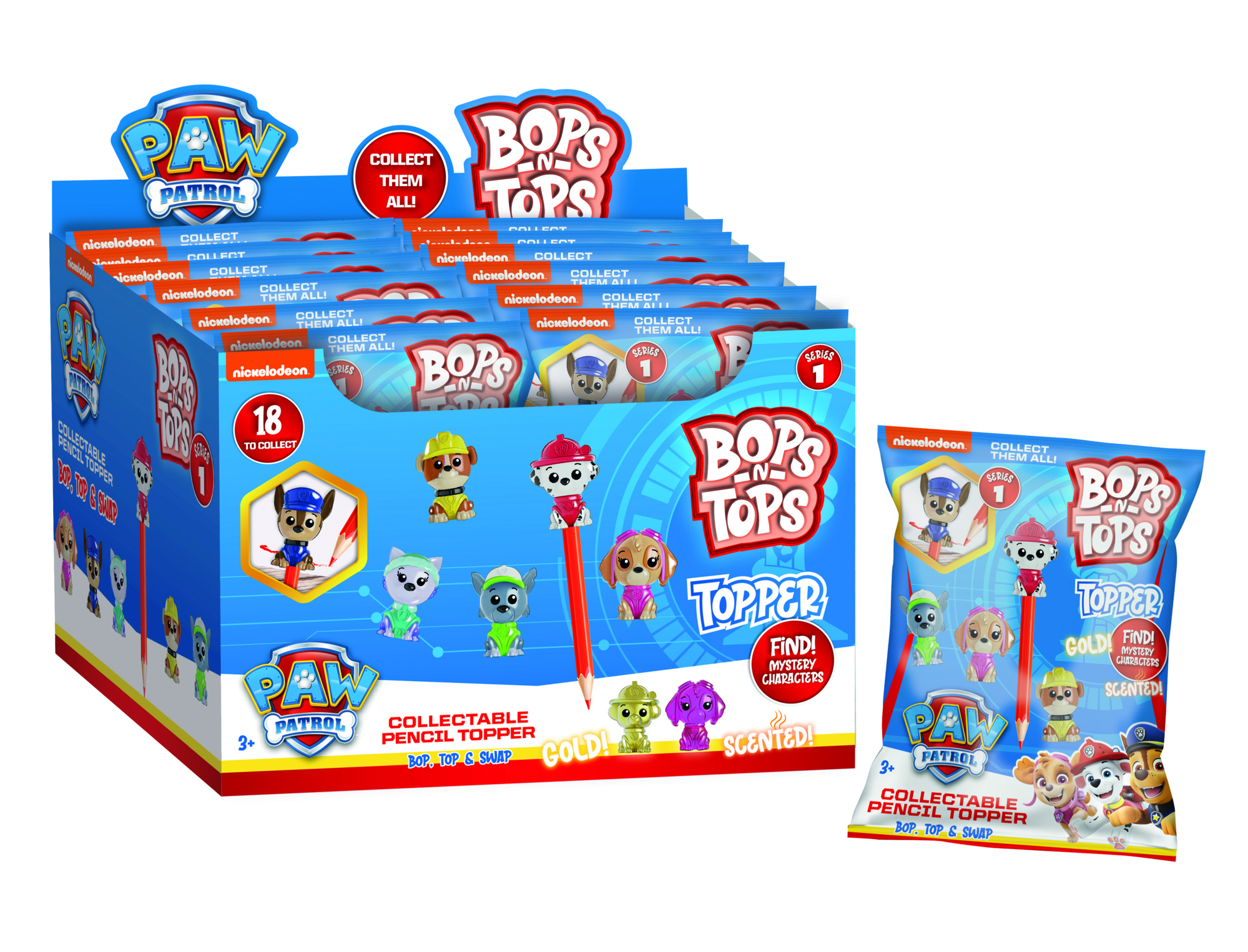 Figurky na tužku Tlapková patrola Bops/Tops