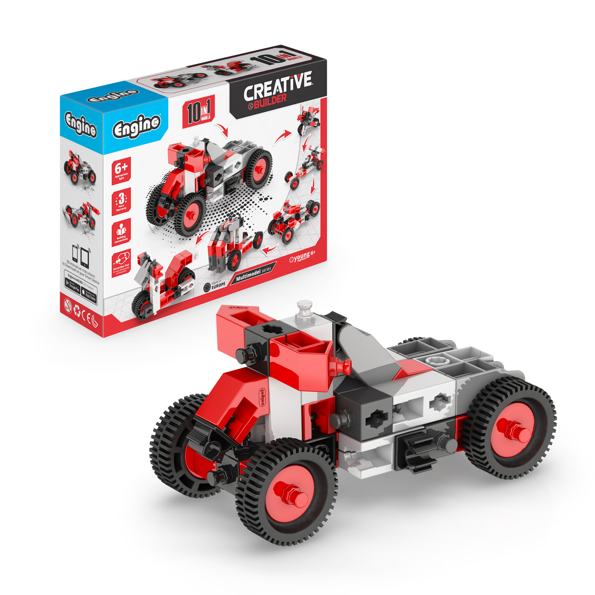 Levně ENGINO Stavebnice CREATIVE BUILDER Multimodel set 10v1