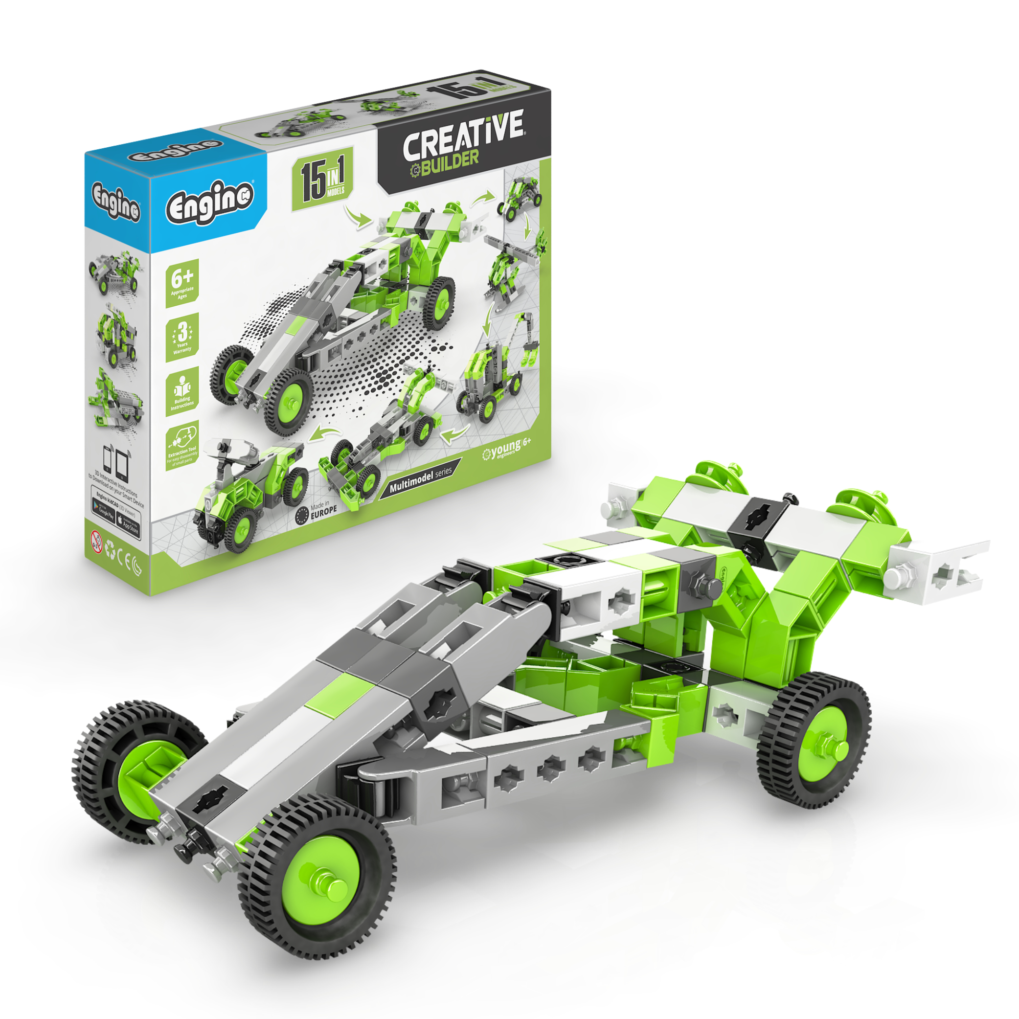 Levně ENGINO Stavebnice CREATIVE BUILDER Multimodel set 15v1