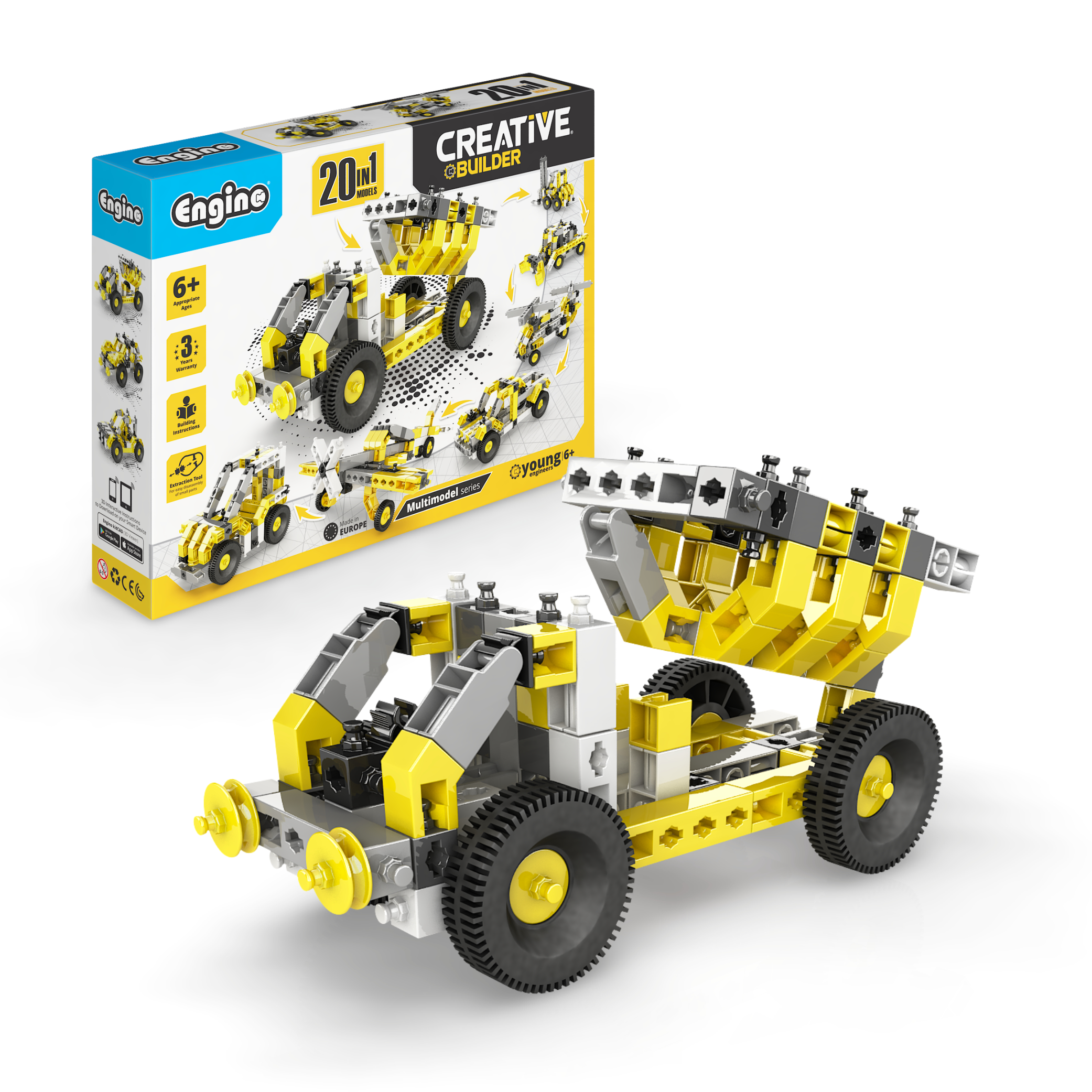 Levně ENGINO Stavebnice CREATIVE BUILDER Multimodel set 20v1