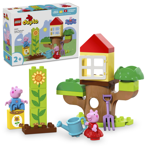 LEGO DUPLO 10431 Prasátko Peppa – zahrada a dům na stromě