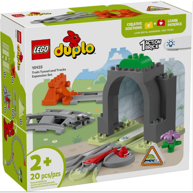 LEGO® DUPLO® 10425 Železniční tunel a koleje – rozšiřující sada