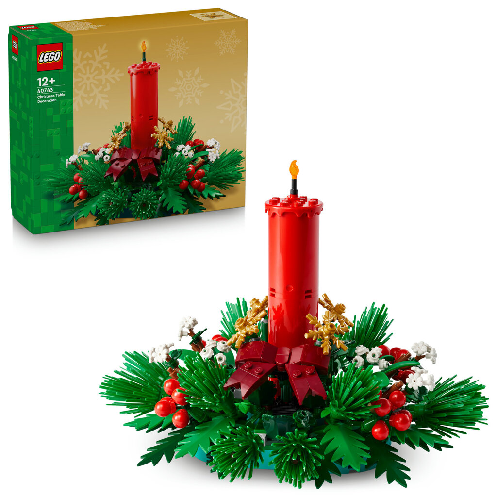 Levně LEGO® Iconic 40743 Vánoční dekorace na stůl