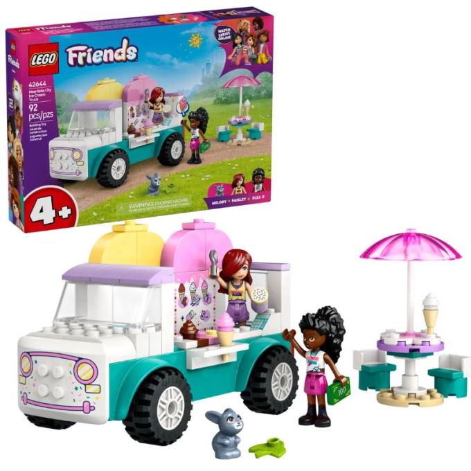 Levně LEGO® Friends 42644 Zmrzlinářské auto v městečku Heartlake