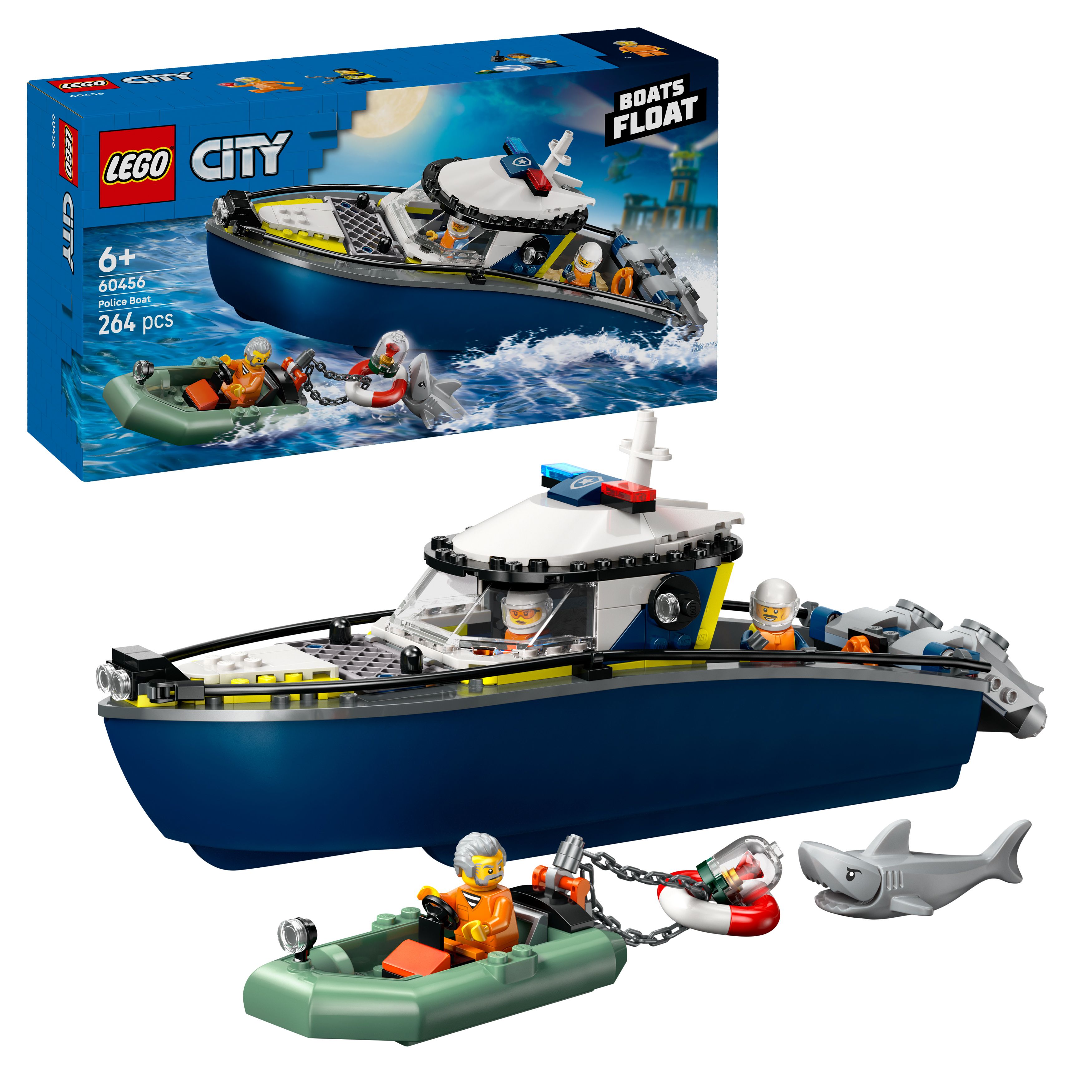 LEGO City 60456 Honička v policejní lodi