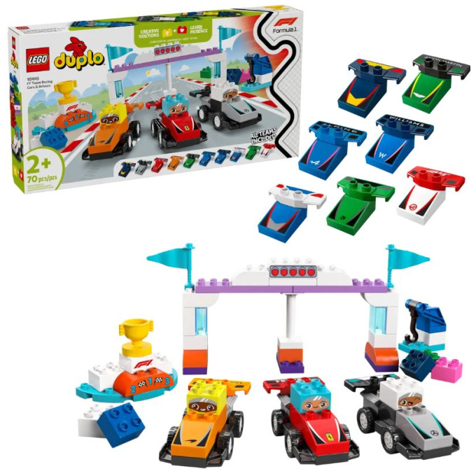 Levně LEGO® DUPLO® 10445 Závodní auta a řidiči týmu F1®