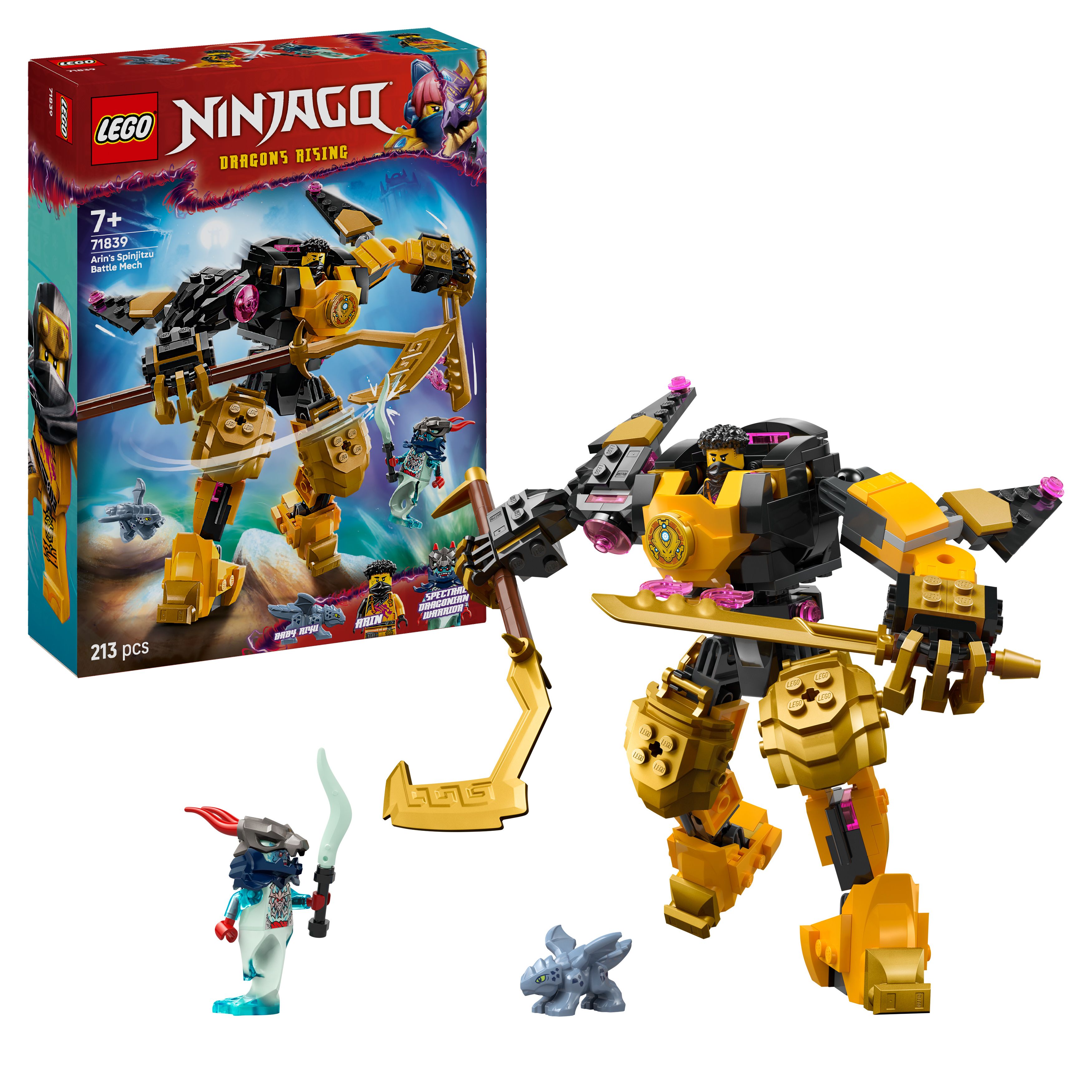 LEGO NINJAGO 71839 Arin a bojový robot Spinjitzu