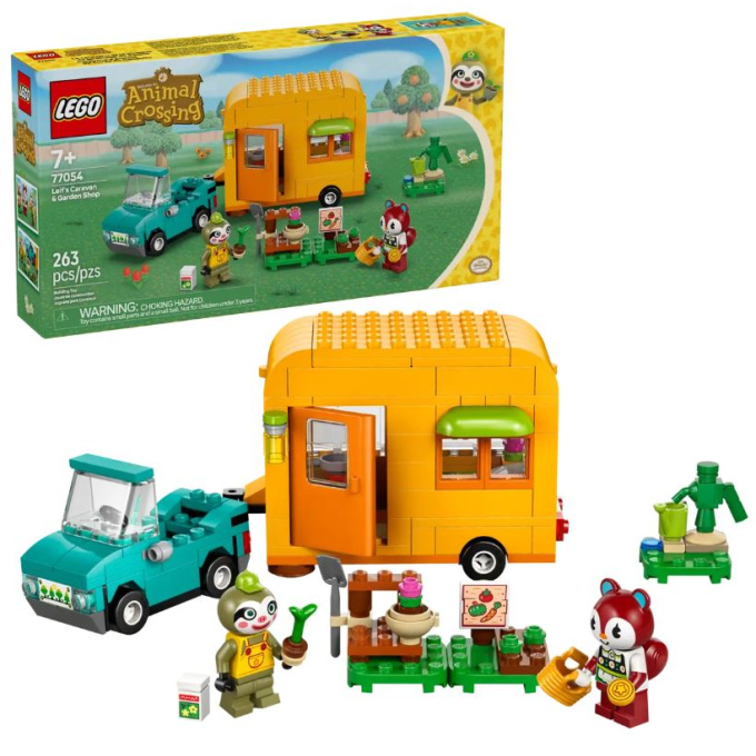 Levně LEGO® Animal Crossing™ 77054 Leif, karavan a zahradnictví