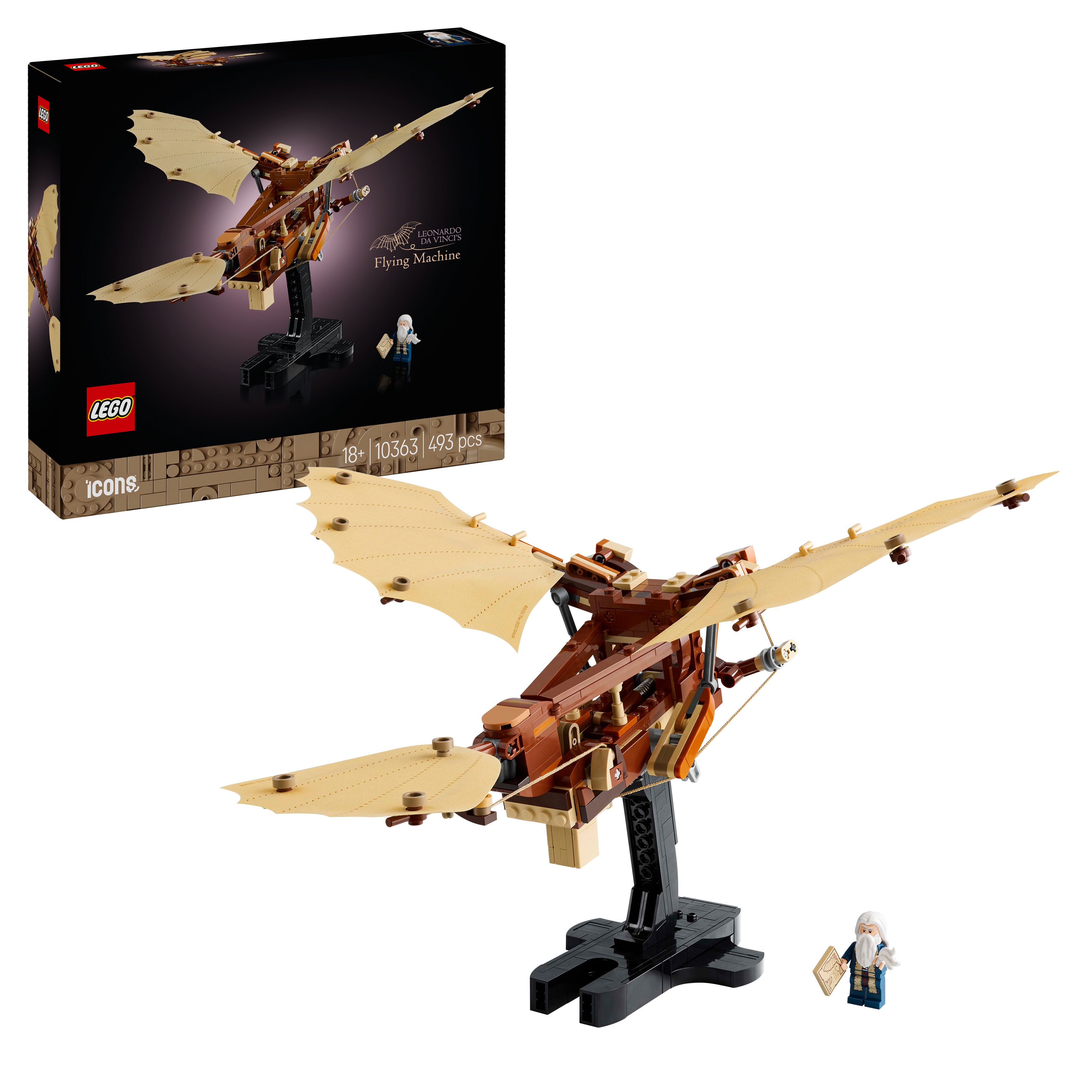 LEGO Icons 10363 Létající stroj Leonarda da Vinciho