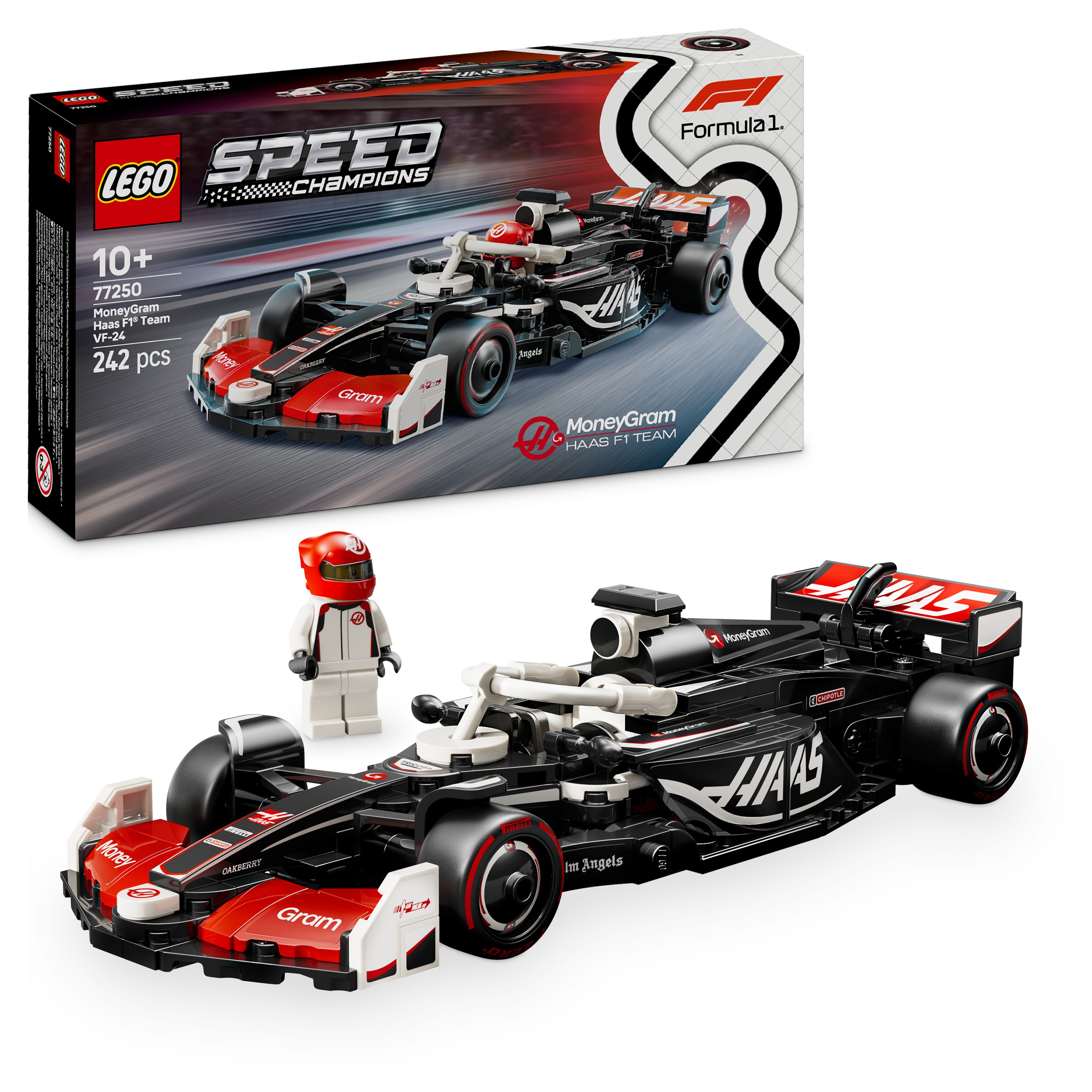 Levně LEGO® Speed Champions 77250 Závodní auto MoneyGram Haas F1® Team VF-24