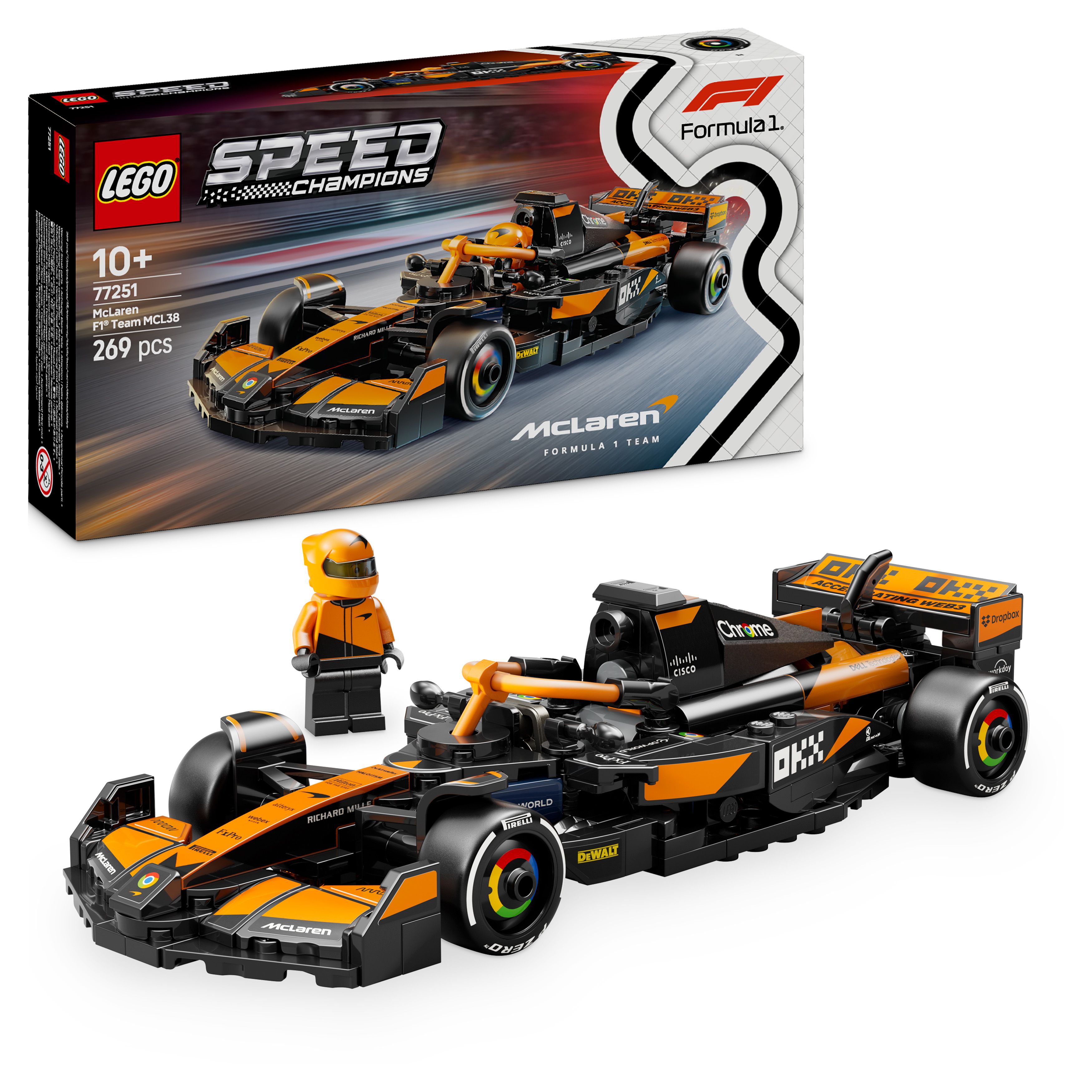 Levně LEGO® Speed Champions 77251 Závodní auto McLaren F1® Team MCL38