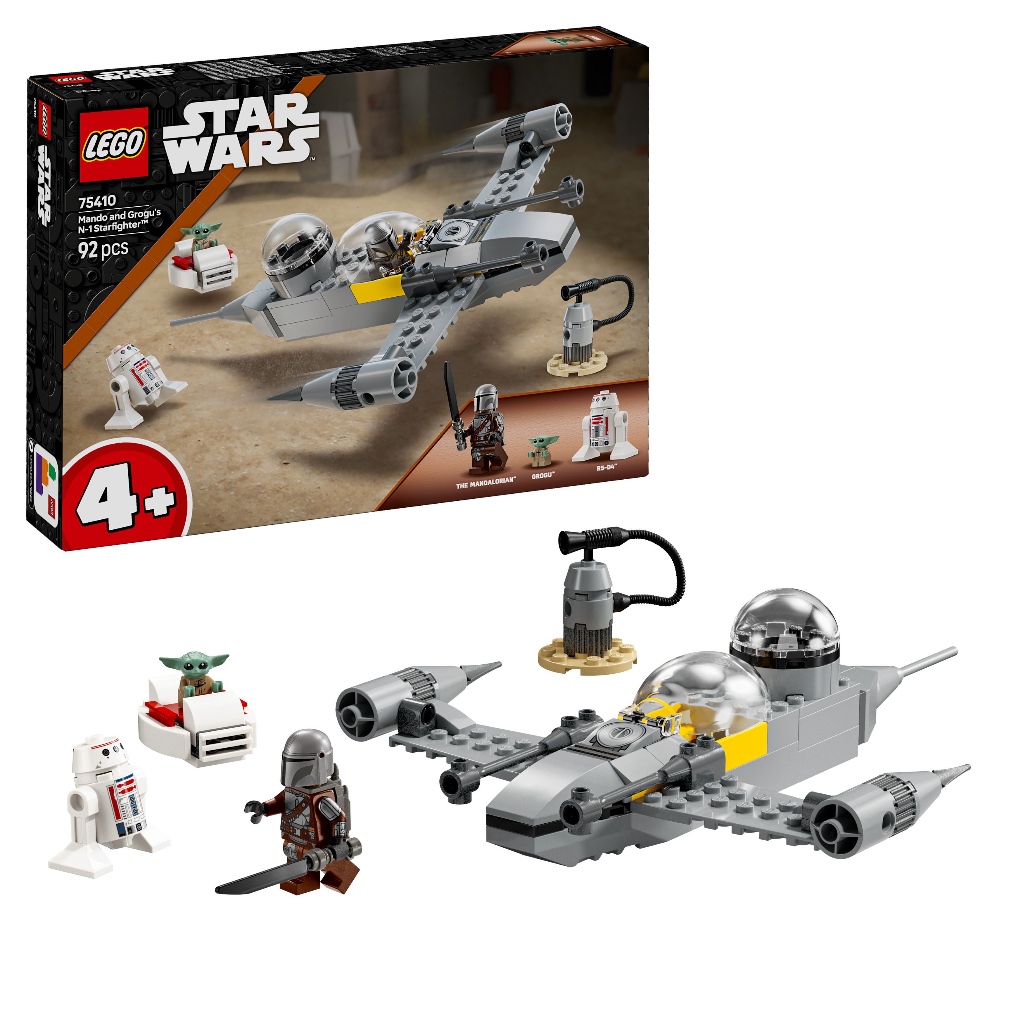 Levně LEGO® Star Wars™ 75410 Mando, Grogu a stíhačka N-1 Starfighter™