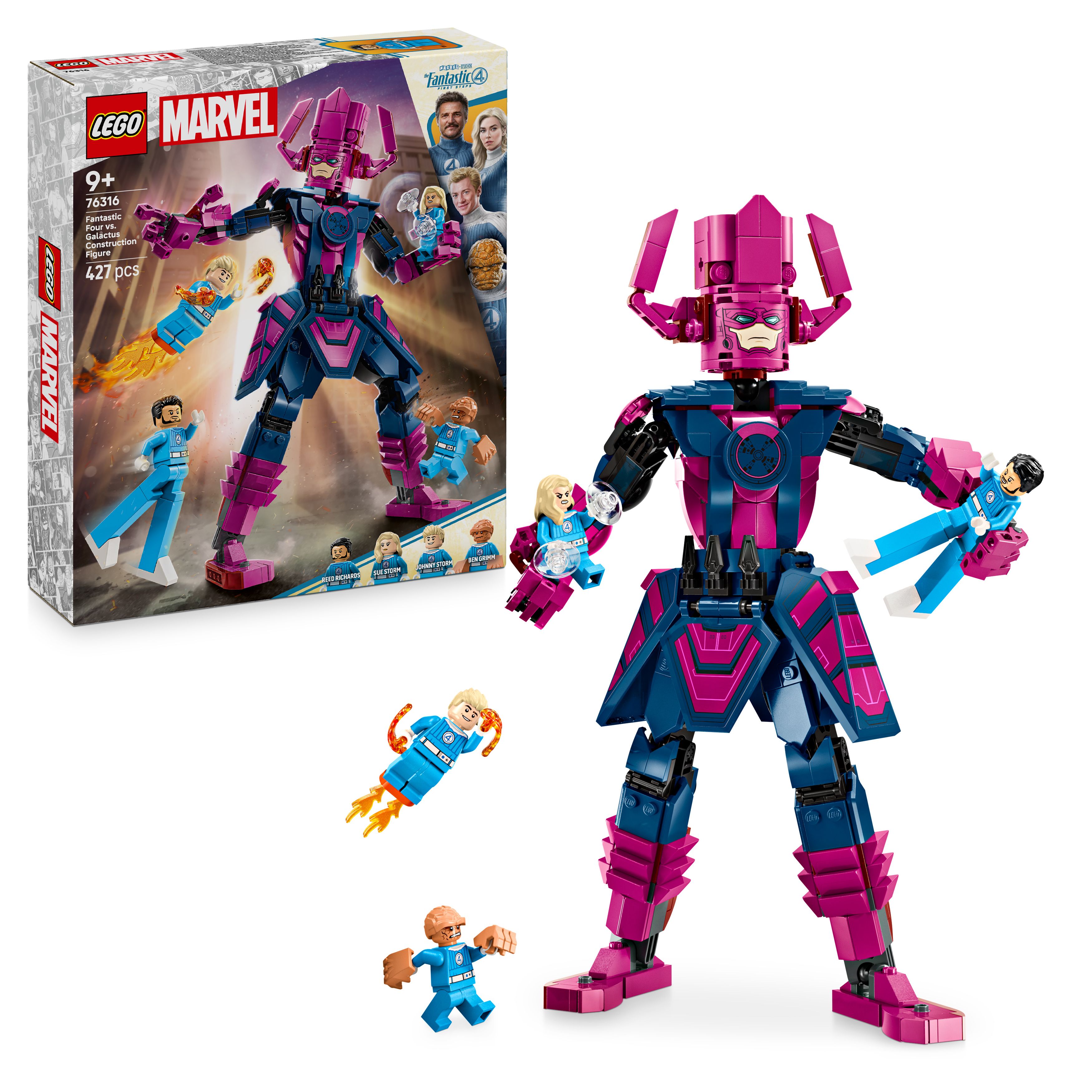 Levně LEGO® Marvel 76316 Fantastická čtyřka vs. sestavitelná figurka Galactuse