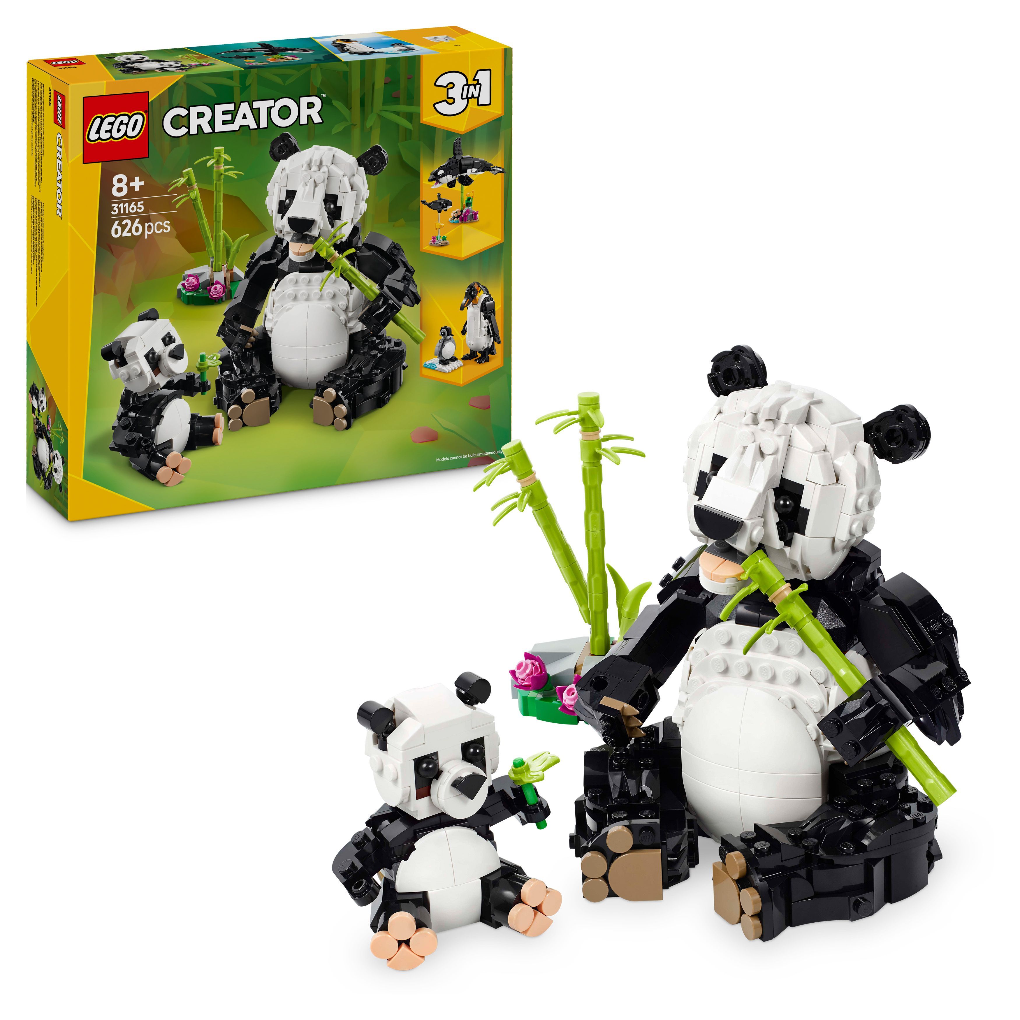 LEGO® Creator 3v1 31165 Divoká zvířata: Pandí rodinka