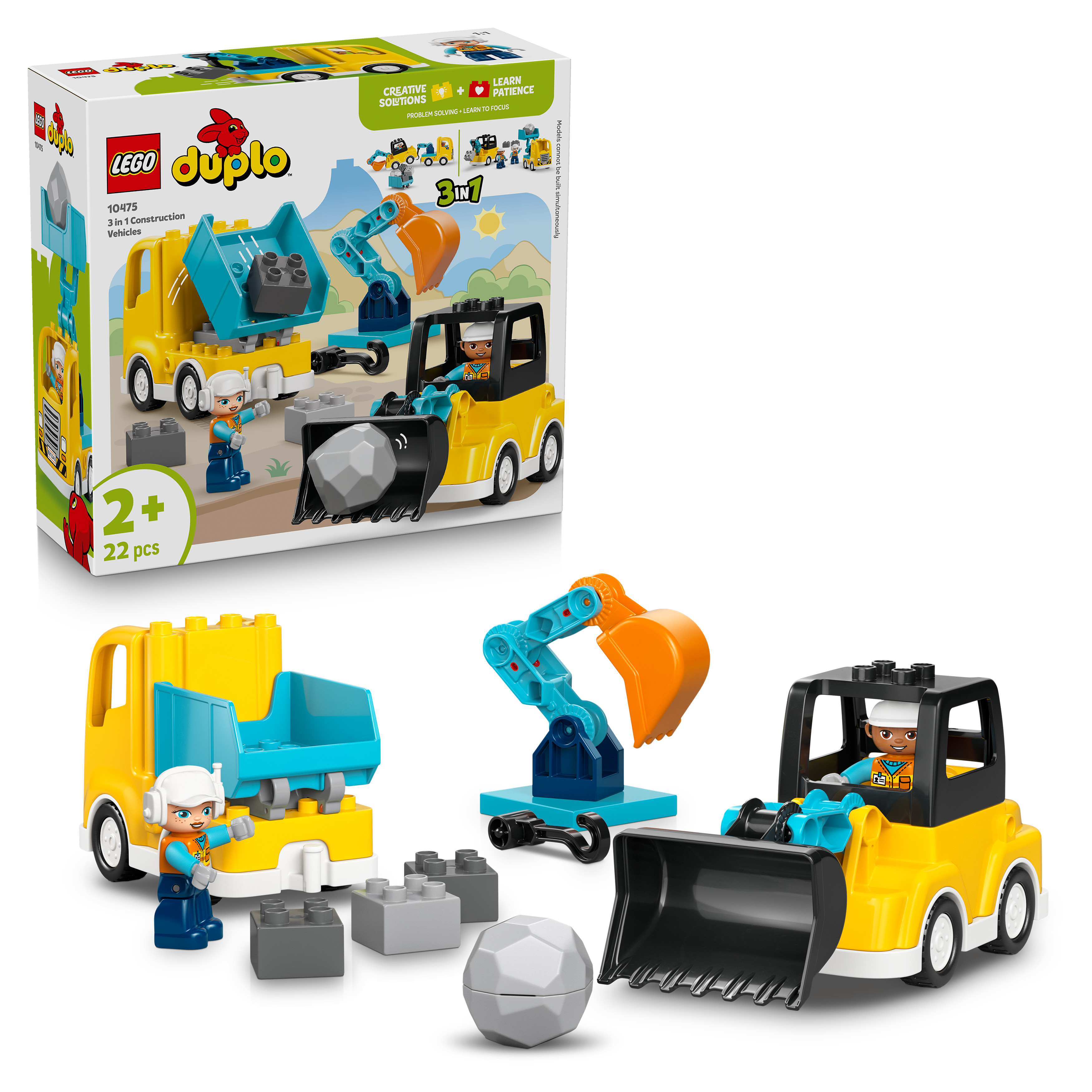 Levně LEGO® DUPLO® 10475 Vozidla na stavbě 3 v 1