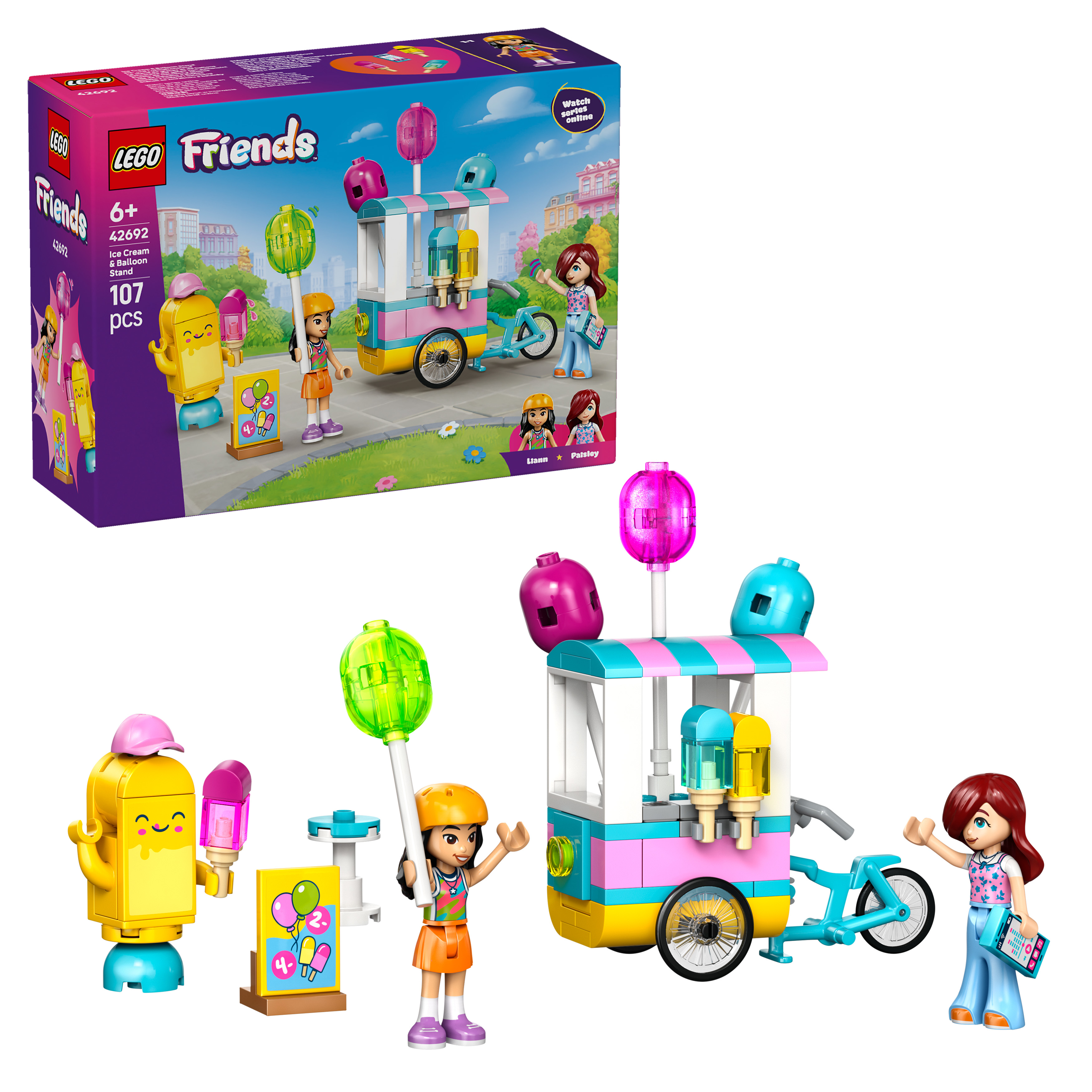 Levně LEGO® Friends 42692 Stánek se zmrzlinou a balónky