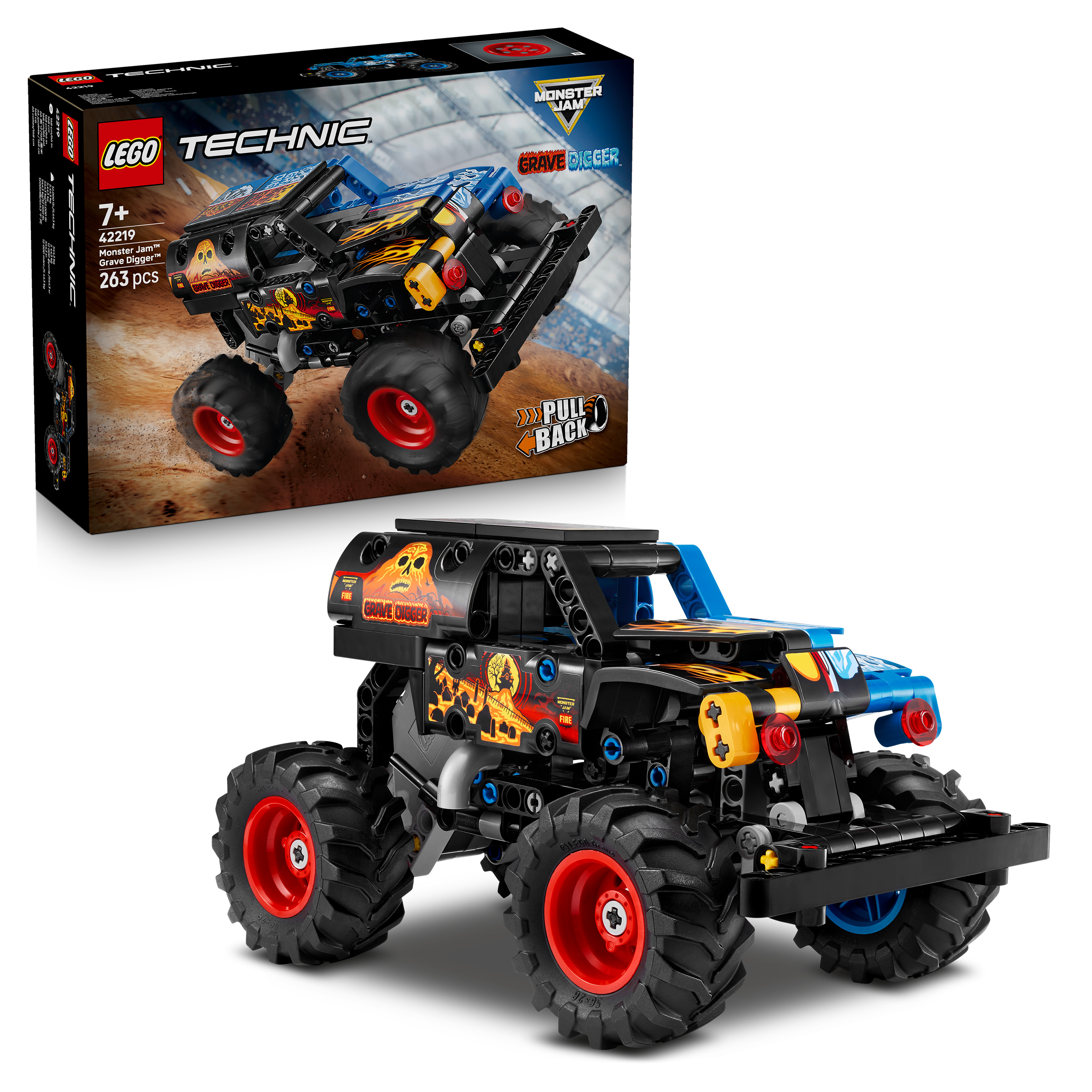 Levně LEGO® Technic 42219 Monster Jam™ Grave Digger™ Oheň a led