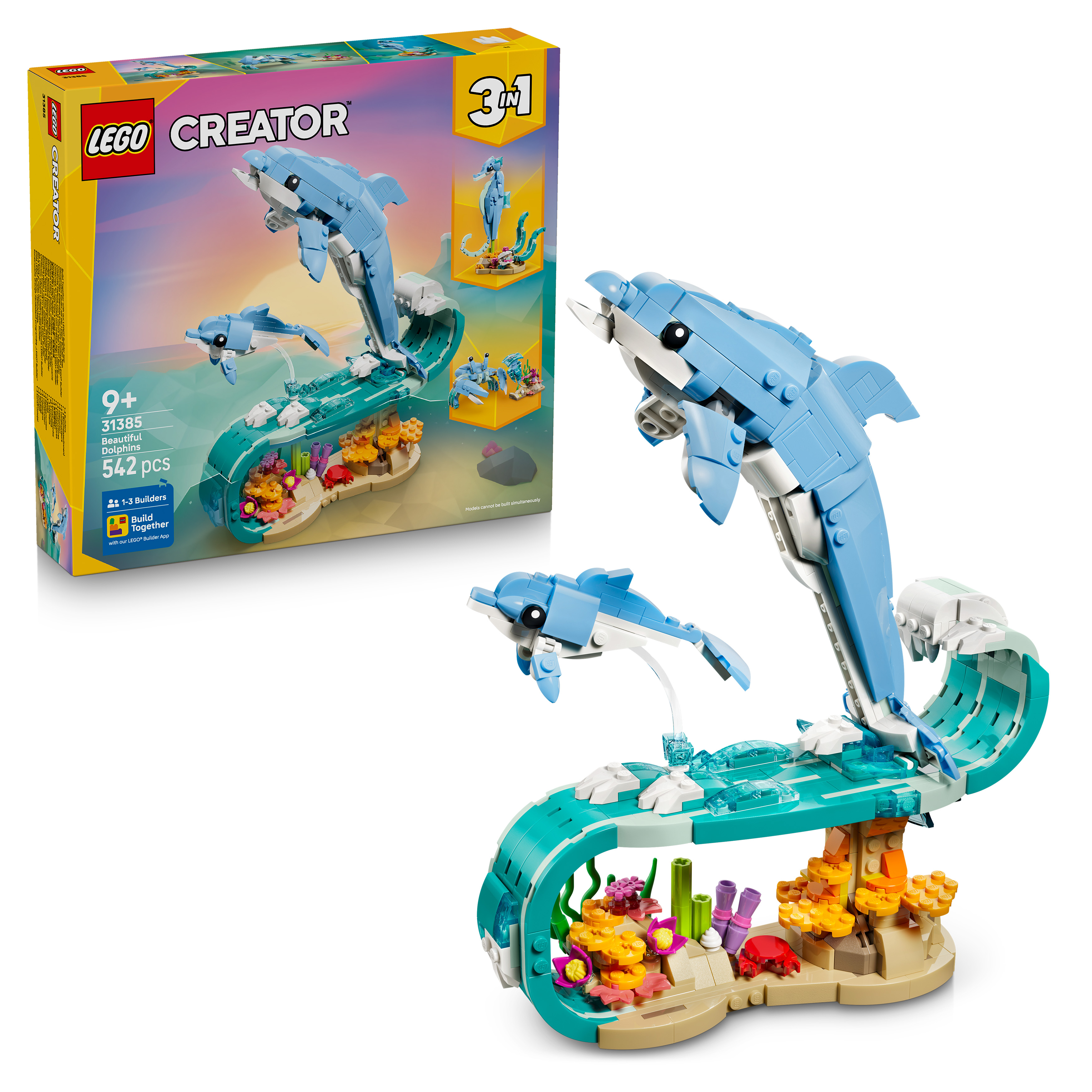 Levně LEGO® Creator 3 v 1 31385 Mořští živočichové: Krásní delfíni