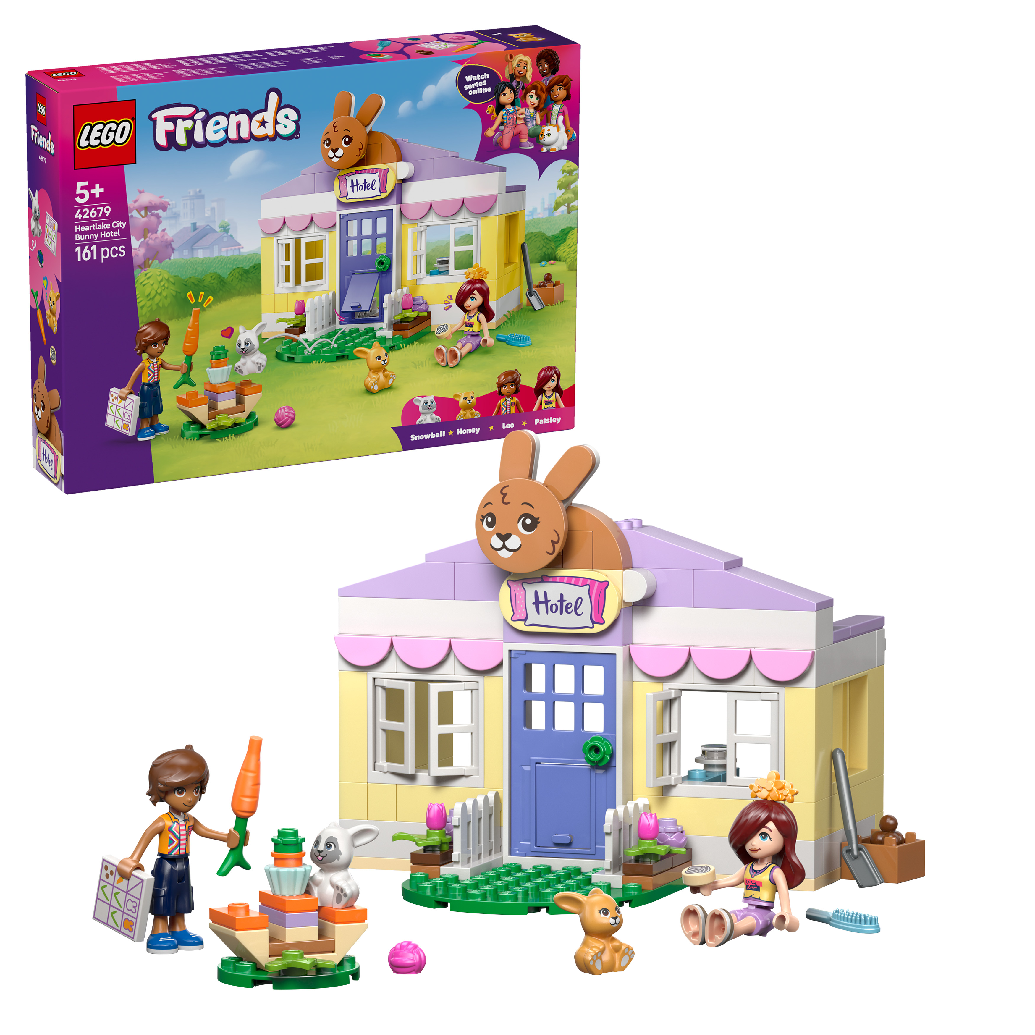 Levně LEGO® Friends 42679 Hotel pro králíčky v městečku Heartlake